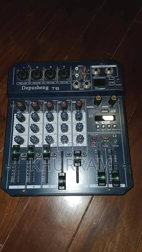 Depusheng T6 Professional Audio Mixing Console