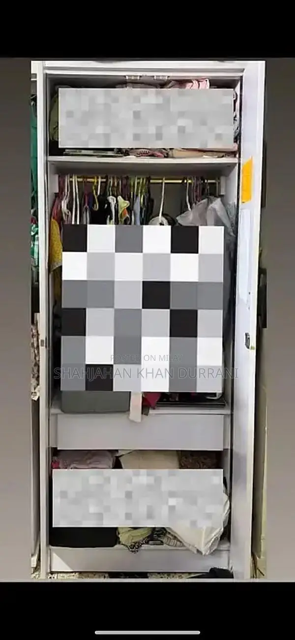 Sturdy Double Door Wooden Cupboard in Excellent Condition