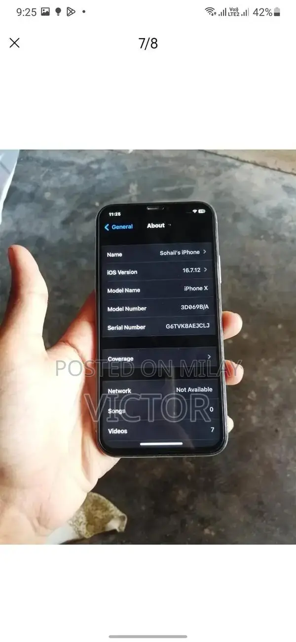 iPhone X 64GB Unlocked Smartphone with Good Condition