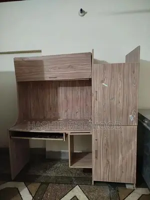 Photo - Mobile Computer Desk Trolley with Double Surface