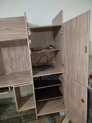 Mobile Computer Desk Trolley with Double Surface