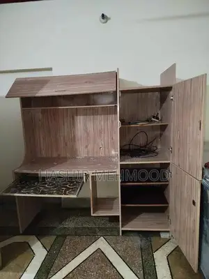 Mobile Computer Desk Trolley with Double Surface