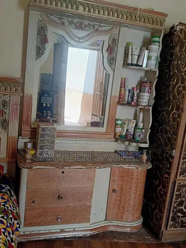 Wooden Dresser with Wear - Potential Restoration Project