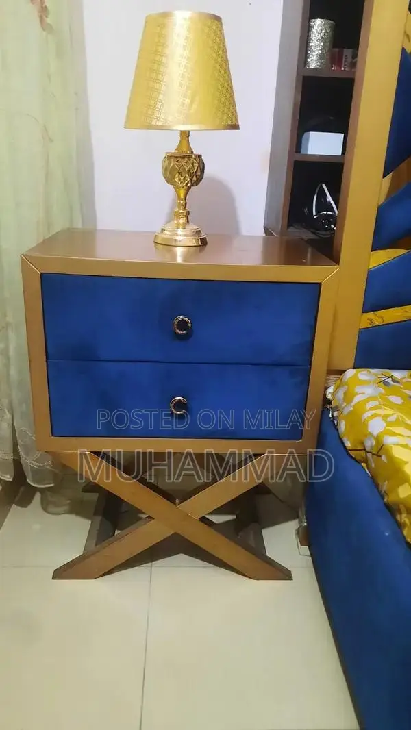 Luxury Wooden King Size Bed Frame with Dressing Set