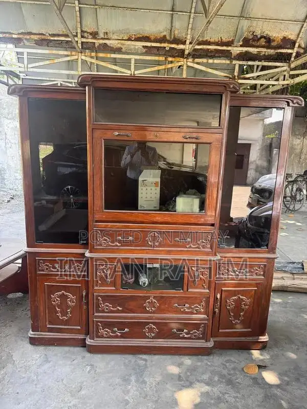 Rustic Wooden Bookshelf - Natural Pure Wood Storage Shelf