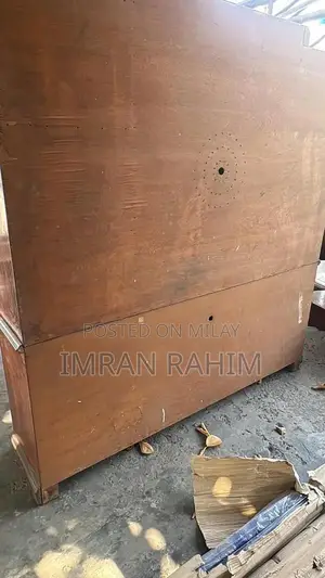 Rustic Wooden Bookshelf - Natural Pure Wood Storage Shelf