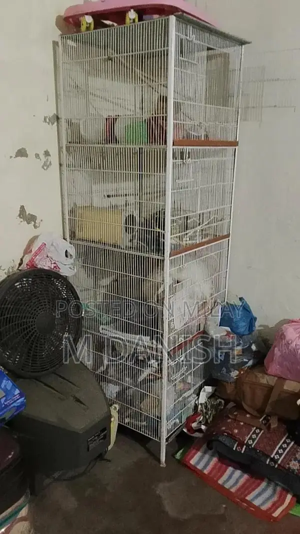 Small Pet Cage with Nesting Boxes