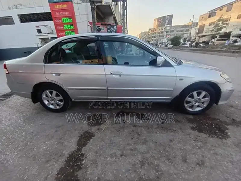 2005 Honda Civic EXI Manual Silver Sedan
