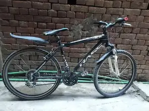 Photo - Japanese Mountain Bicycle with Aluminum Frame and SHIMANO Gears