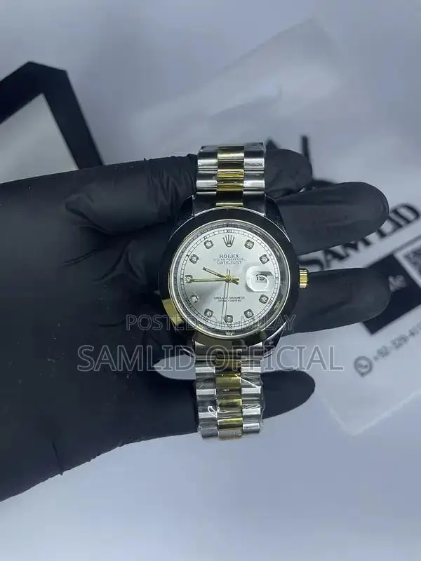 Luxury Swiss Rolex Analog Dress Watch - Elegant Timepiece for Professi