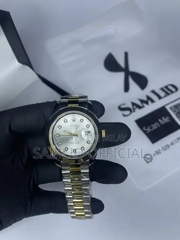 Luxury Swiss Rolex Analog Dress Watch - Elegant Timepiece for Professi