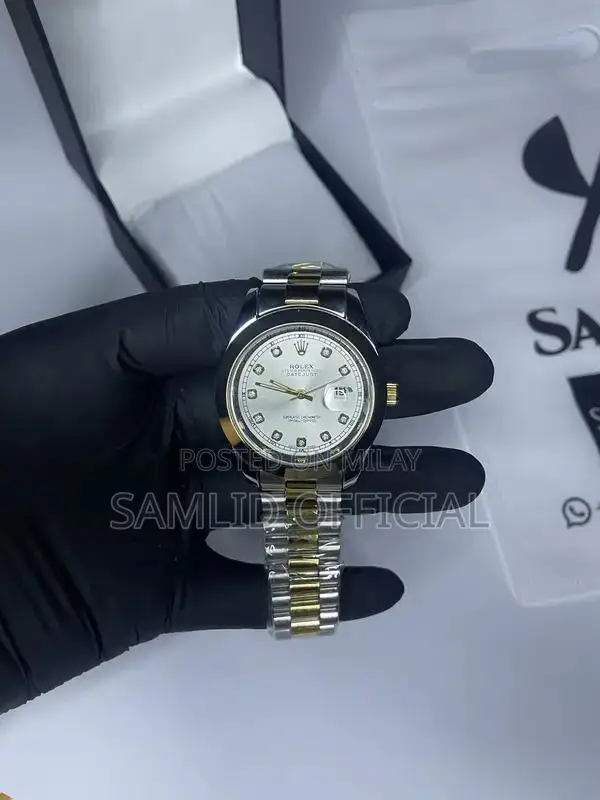 Luxury Swiss Rolex Analog Dress Watch - Elegant Timepiece for Professi