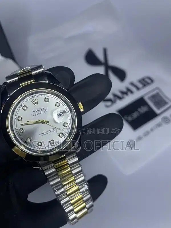 Luxury Swiss Rolex Analog Dress Watch - Elegant Timepiece for Professi