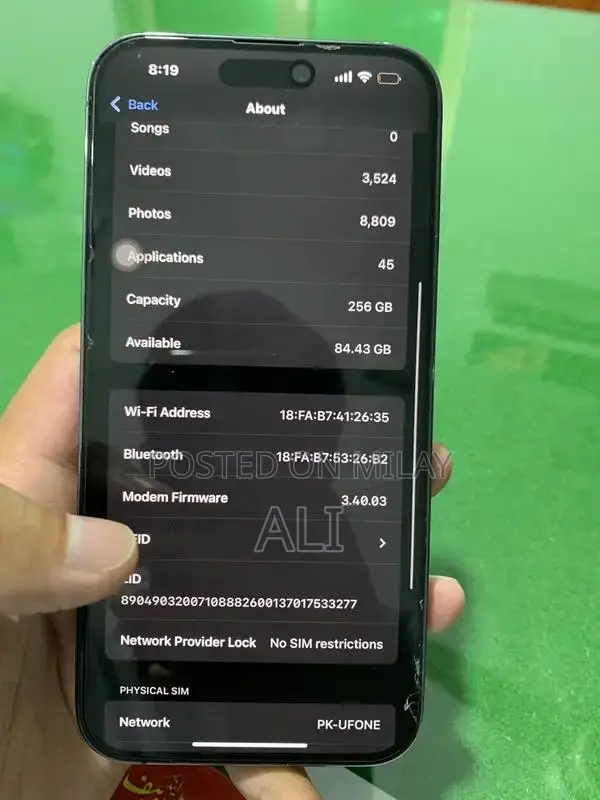 Deep Purple iPhone 14 Pro Max 256GB Smartphone