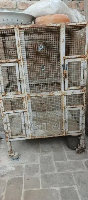 Compact 4-Section Bird Cage with Waterproof Interior