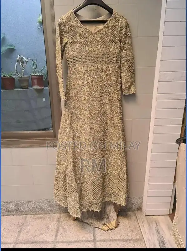 Elegant Bridal Maxi Dress - Walima Special Occasion Gown