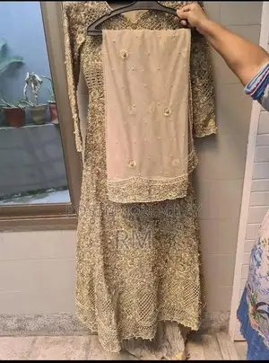 Elegant Bridal Maxi Dress - Walima Special Occasion Gown