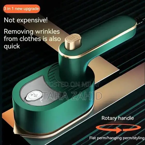 Portable Folding Travel Iron - Compact Handheld Design