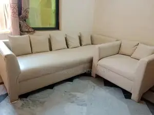 Photo - Elegant White Comfort Sofa with Soft Seating