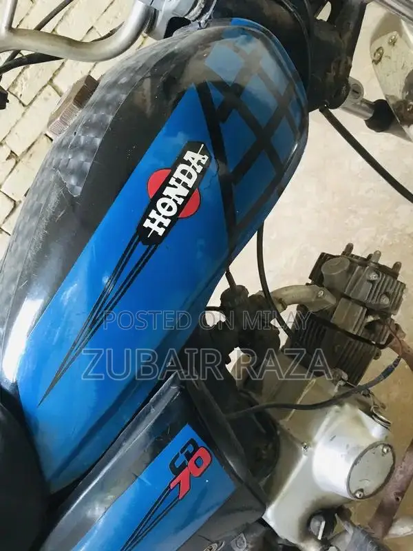 Cd 70 Motorcycle Side Tappy in Blue
