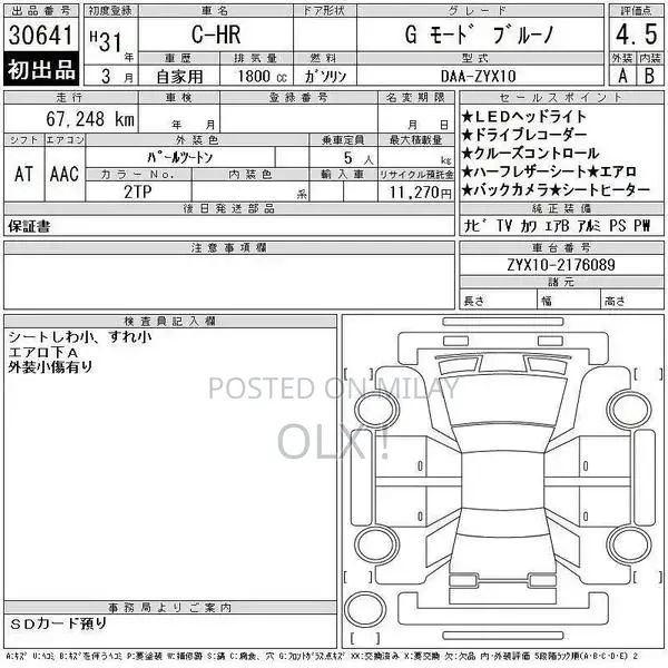 Toyota CH-R Compact SUV - 2019 Import Model