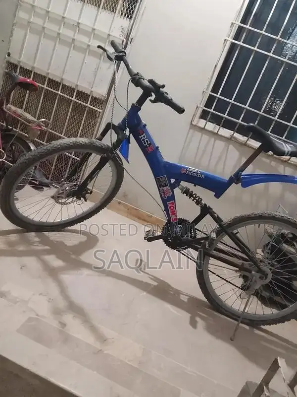 Morgan Cycle 26-Inch Blue Mountain Bike with Disk Brakes