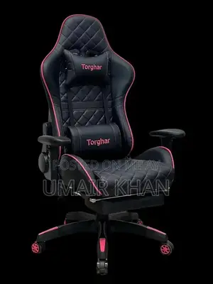 Ergonomic Gaming Chair with Reclining Backrest & Support Pillows