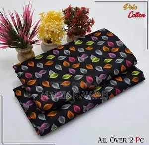 Unstitched Cotton Two-Piece Clothing Set