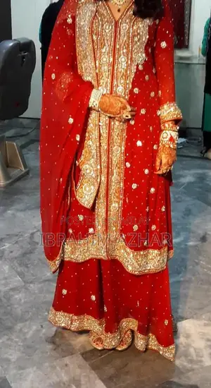 Traditional Bridal Gharara Dress - Elegant Wedding Attire
