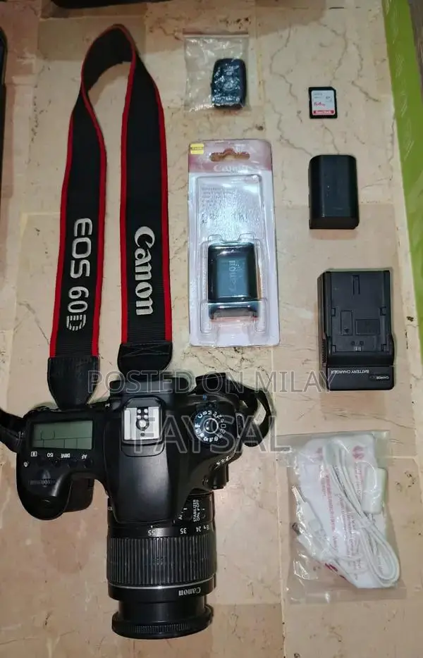 Canon 60D DSLR Camera Kit with 18-55mm Lens and Accessories