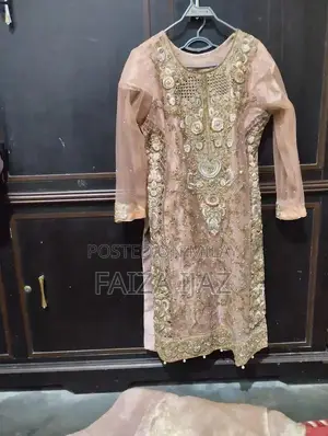 Designer Embroidered Party Dress - Elegant Formal Ghauri Work Style