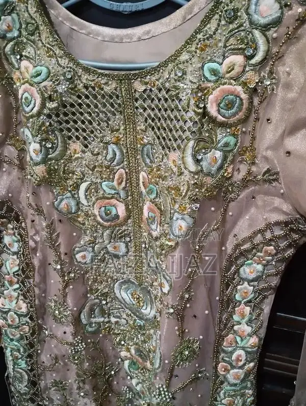 Designer Embroidered Party Dress - Elegant Formal Ghauri Work Style