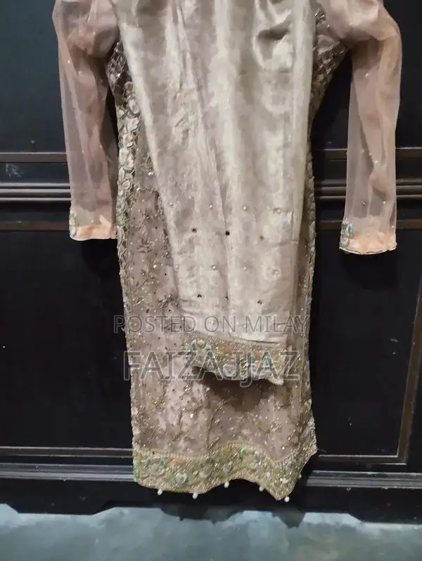 Designer Embroidered Party Dress - Elegant Formal Ghauri Work Style