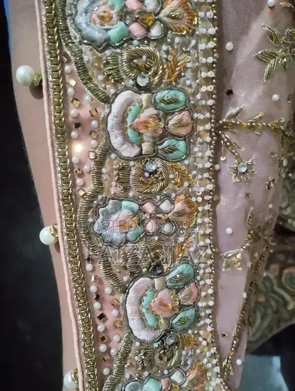 Designer Embroidered Party Dress - Elegant Formal Ghauri Work Style