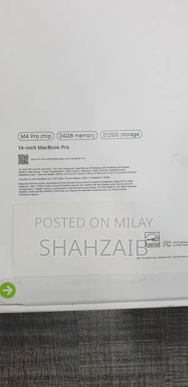 Apple MacBook Pro M4 14-Inch Midnight Laptop