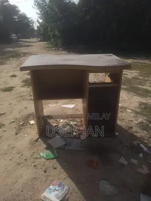 Photo - Compact Used Computer Desk with Minor Back Damage