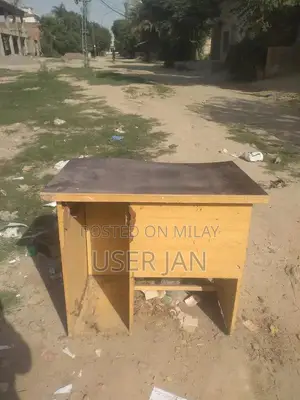 Compact Used Computer Desk with Minor Back Damage