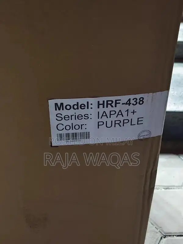 Haier HRF-438 Refrigerator - Purple IAPA1+ Model