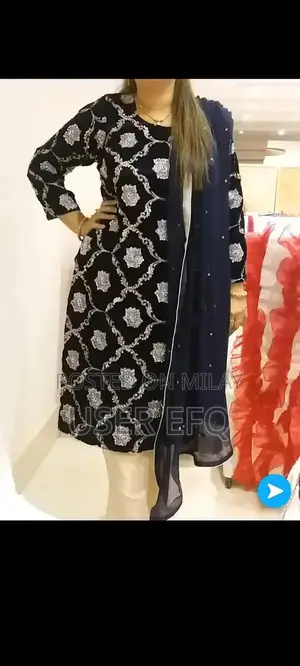 Elegant Net and Velvet Traditional Clothing Set