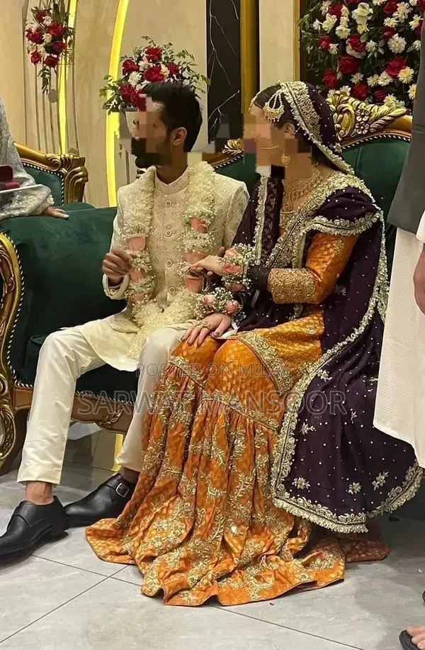 Traditional Banarasi Garara Lehenga with Hand Embroidery