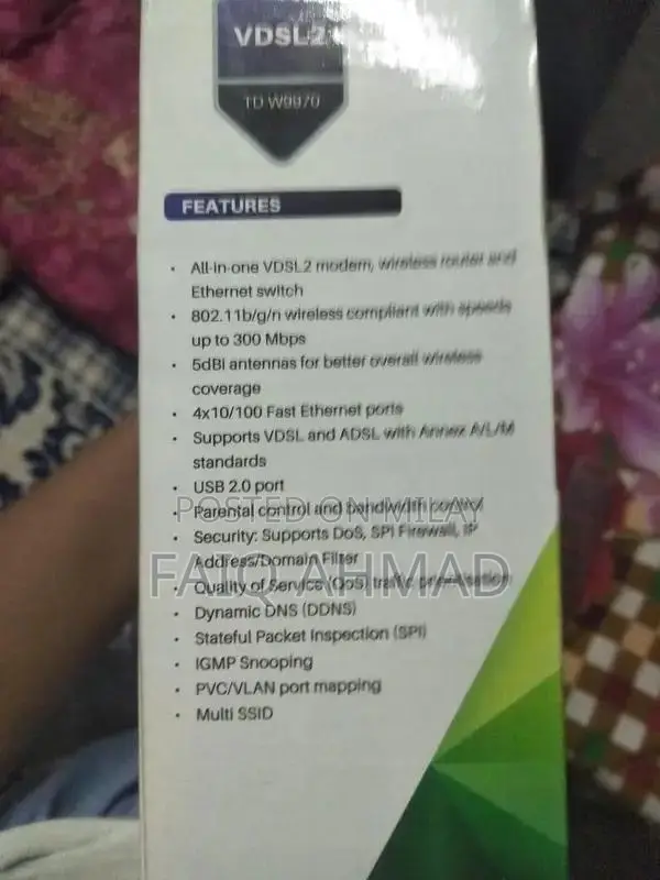 PTCL WiFi Modem Router with Accessories