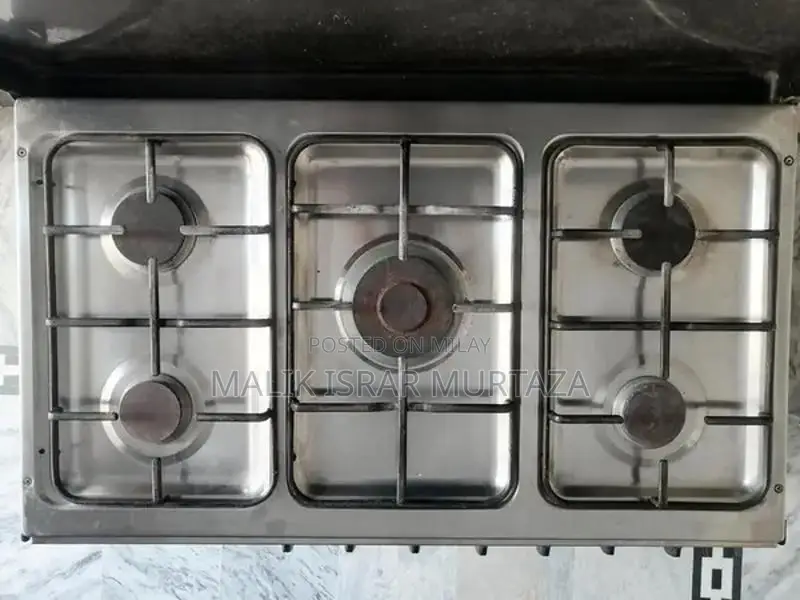 Corona 5-Burner Gas Stove with Oven and Hot Case
