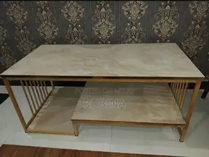 Photo - Modern Metal Coffee Table with Sheet Top