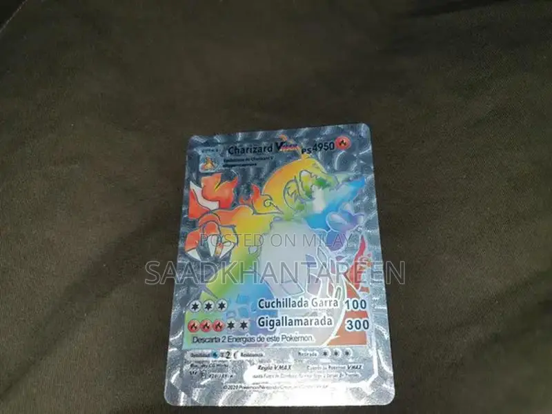 Rare Charizard Vmax Pokémon Collectible Trading Card