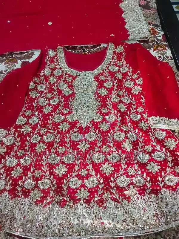 Elegant Bridal Lehnga with Matching Shoes and Purse