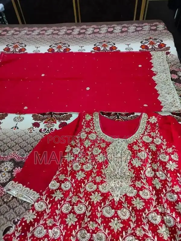 Elegant Bridal Lehnga with Matching Shoes and Purse