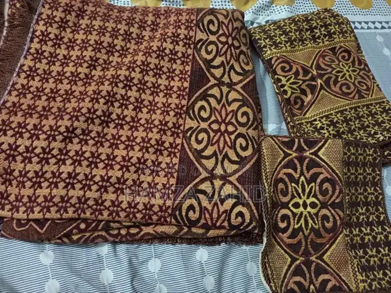 Double Bed Sheet Set with Pillow Covers and Sofa Cushion Cover