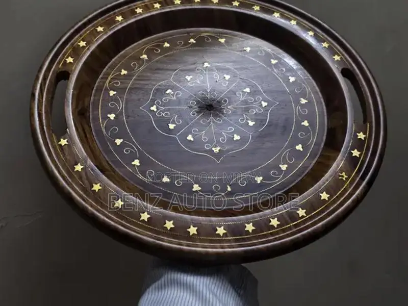 Vintage Wooden Decorative Plate or Serving Tray