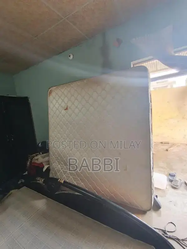 King Size Wooden Bed with Storage Cupboard and Showcase