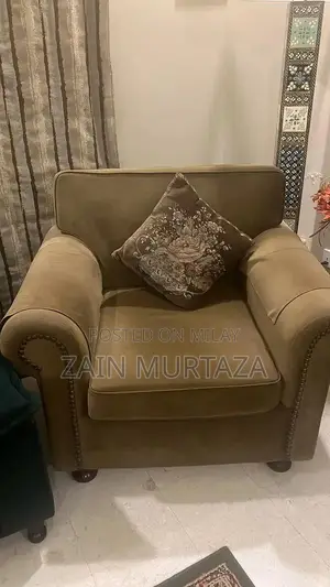 7-Seater Living Room Sofa Set with Cushions